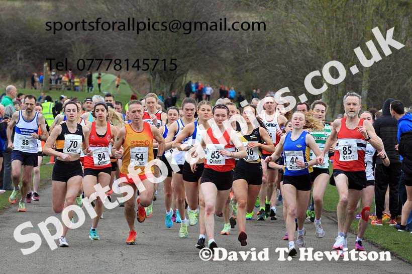 Senior Women and Veteran Women (Over 35s) and Vetreran Men (Over 50s), 2023 NECAA Royal Signals Relays, Hetton le Hole, County Durham. Photo: David T. Hewitson/Sports for All Pics